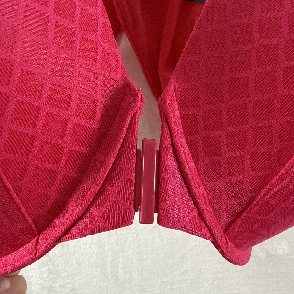 Torrid Front-Closure Molded Cup Bra in Raspberry - Picture 2 of 6